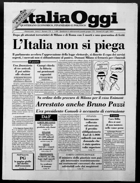 Italia oggi : quotidiano di economia finanza e politica